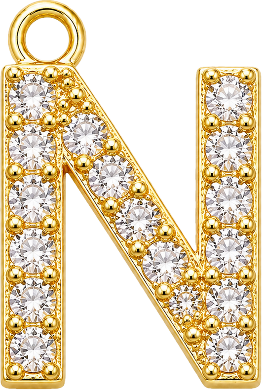 Gold Letter N