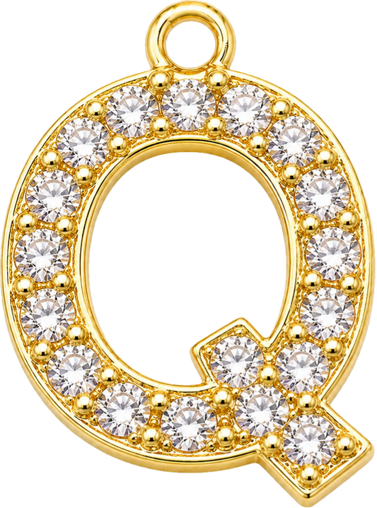 Gold Letter Q