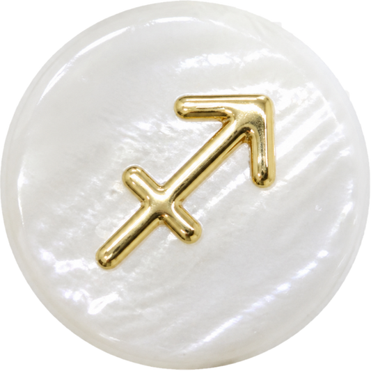 Sagittarius Shell Bead