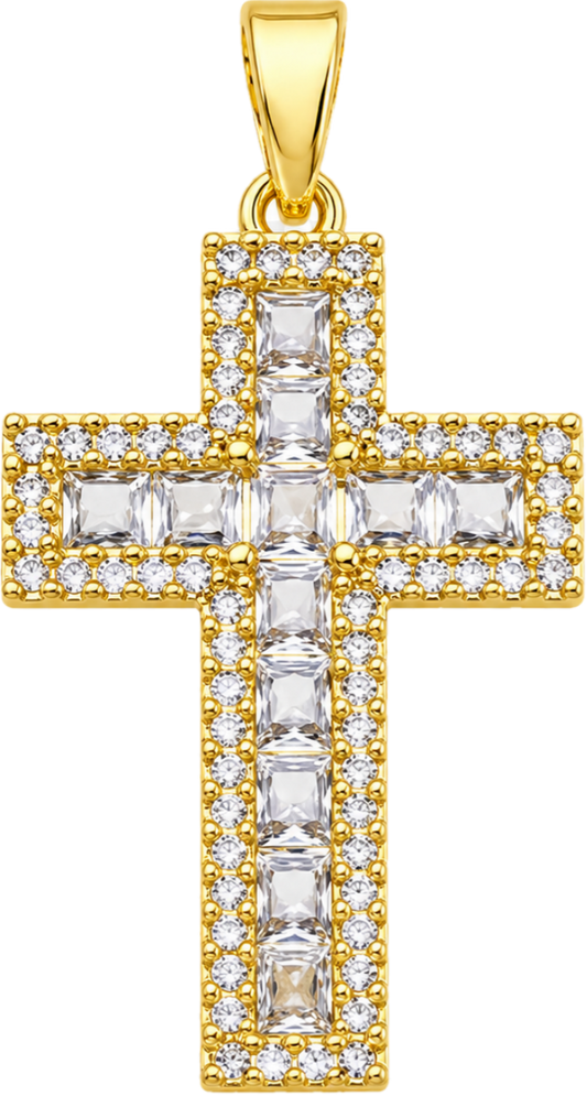Baguette Cross Charm