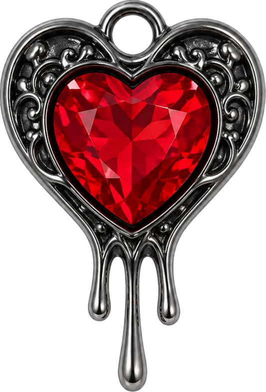 Dripping Heart Charm