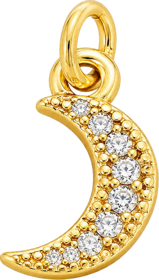 Gold Moon Charm
