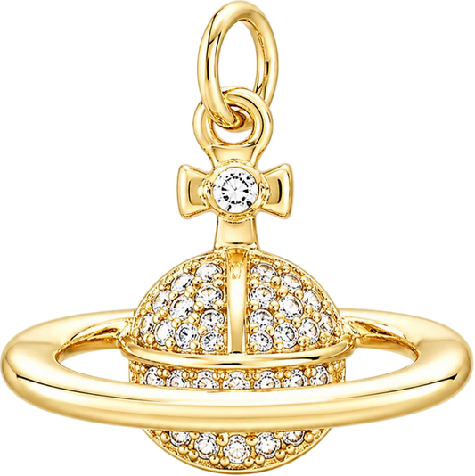 Gold Planet Charm