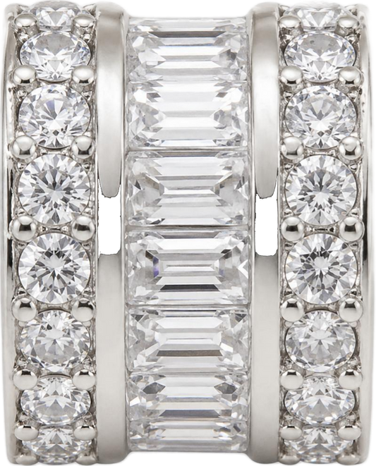 Silver Triple Bar Spacer