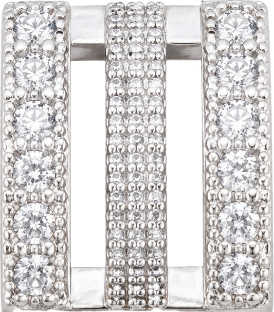 Silver Baguette Spacer