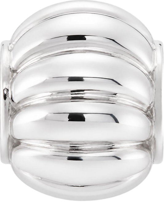 Silver Ribbed Spacer