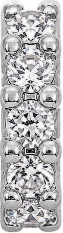 Silver Slim CZ Spacer