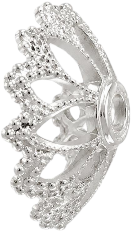 Silver Openwork Crescent Accent Left